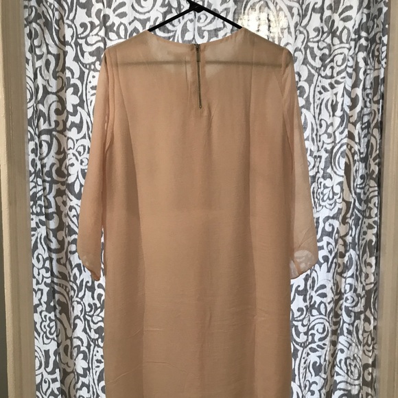 H&M Peachy Pink Sheer Long-sleeve Dress - Picture 5 of 5